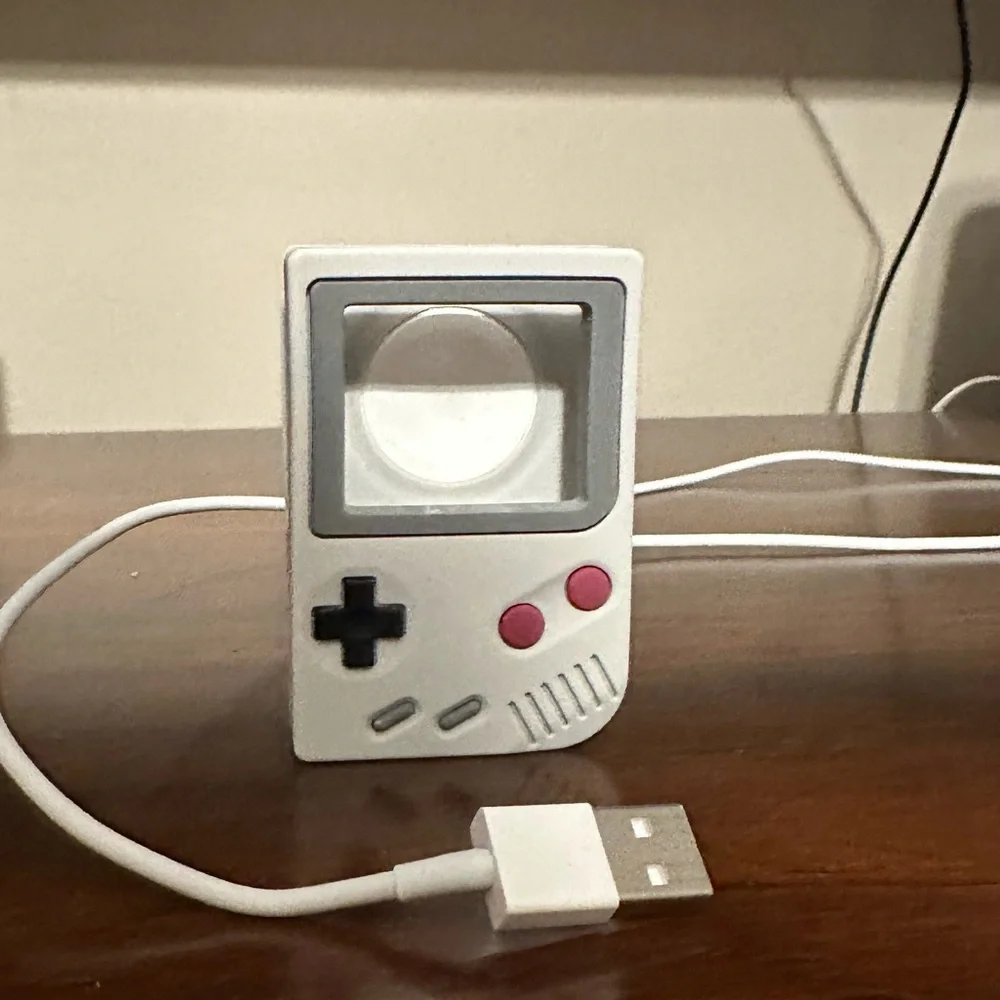 Vintage Nintendo Apple Watch charger stand With Charging cord